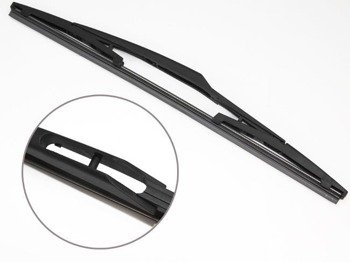 Front & Rear kit of Aero Flat Wiper Blades fit FIAT Qubo (300..) Sep.2008->