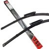 Front & Rear kit of Aero Flat Wiper Blades fit SMART Forfour (453) Nov.2014->